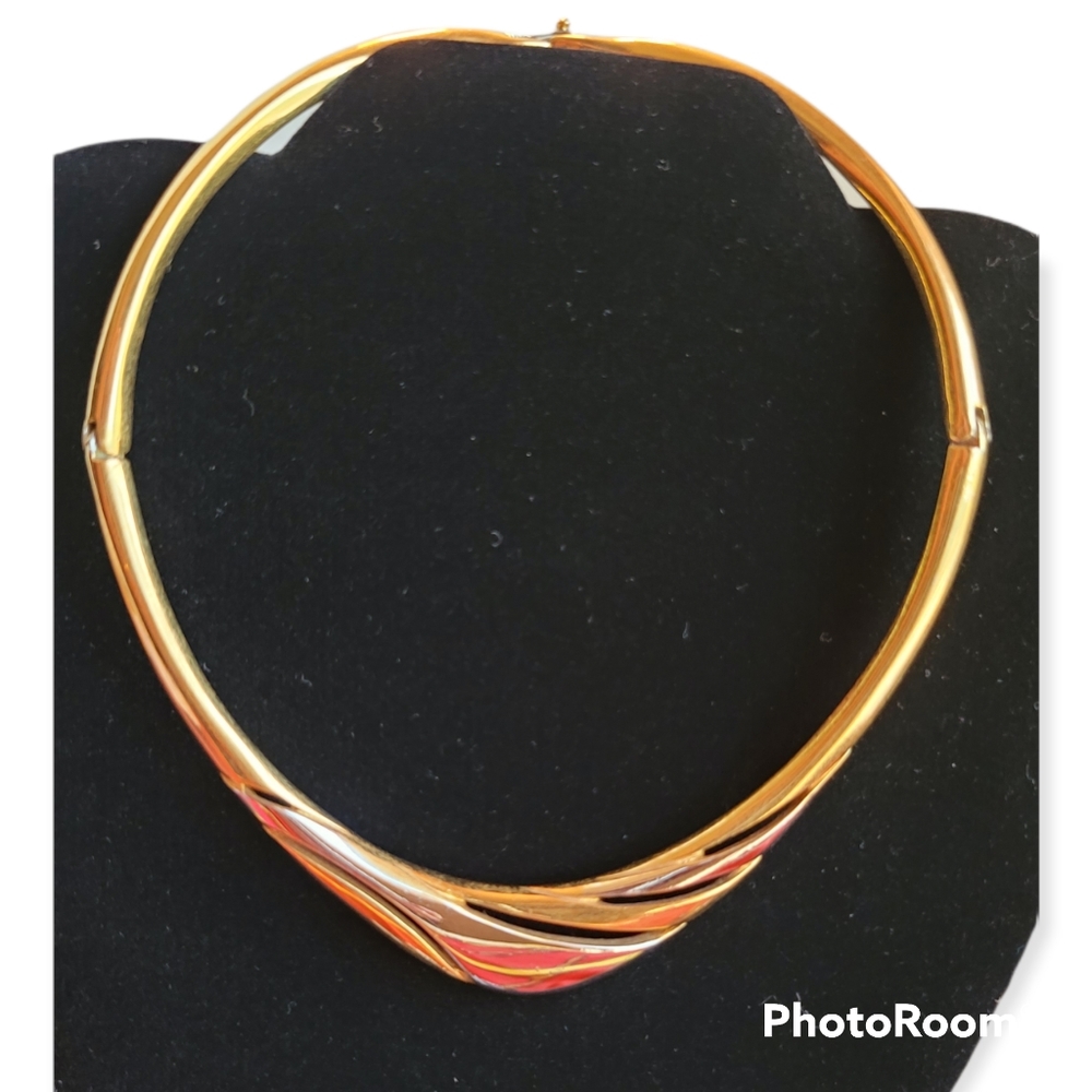 Vintage Monet two tone necklace